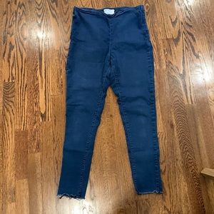 Free People High-Waist Blue Jean Leggings